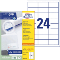 Universal-Etiketten ultragrip 64,6x33,8 mm VE=5.280 Etiketten / 220 Bogen weiß