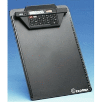 Schreibplatte A4 Kunststoff mit Solarrechner