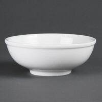 Olympia Whiteware Noodle Bowls in White with Rolled Edges - 190mm/ 7 1 / 2"