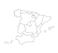 MAPA ESPAÑA GIGANTE 71X62CM NIEFENVER 1100112