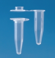 0.5ml Single PCR tubes with attached caps PP