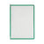 Flip Display Pocket "Technic" / Pocket for Price List Holder / Single Pocket for Poster Info Stand "Technic" | green A4