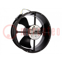 Fan: AC; axial; 230VAC; Ø254x89mm; 1212m3/h; 62dBA; ball bearing