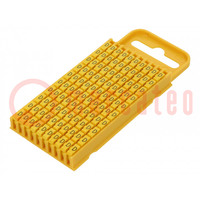 Markers; Marking: D; 4.3÷5.3mm; polyamide; yellow; -40÷85°C; WIC