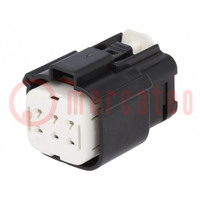 Connector: automotive; MX150L; female; plug; for cable; PIN: 6; IP67