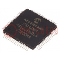 IC: mikrokontroler PIC; 64kB; 2÷3,6VDC; SMD; TQFP64; PIC32