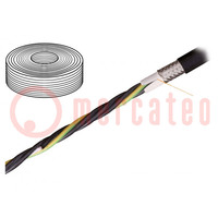 Cable: de motor; chainflex® CF38; 3x50mm2; negro; cuerda; Cu