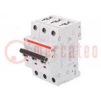 Installatieautomaat; 230/400VAC; Inom: 4A; Polen: 3; op DIN-rail