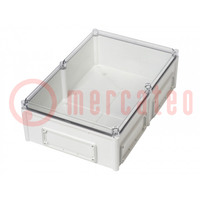 Enclosure: wall mounting; X: 380mm; Y: 560mm; Z: 180mm; EK; grey; IK08