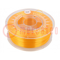 Filament: SILK; Ø: 1,75mm; orange (hell); 225÷245°C; 1kg