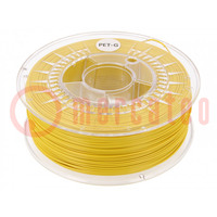 Filament: PET-G; Ø: 1.75mm; yellow; 220÷250°C; 1kg