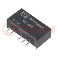 Converter: DC/DC; 2W; Uin: 12V; Uout: 5VDC; Uout2: -5VDC; Iout: 200mA