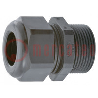 Cable gland; with long thread; PG48; IP68; polyamide; black; HSK-K