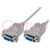 Cable; D-Sub 9pin socket,both sides; 2m; null-modem,snapped-in