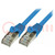 Patch cord; F/UTP; 5e; Line; CCA; PVC; blau; 5m; 26AWG