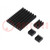 Heatsink; black; Raspberry Pi 4 B; aluminium; 3pcs.