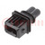 Connector: automotive; JPT; male; plug; for cable; PIN: 2; black