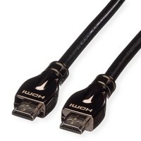 ROLINE HDMI Ultra HD Kabel met Ethernet, M/M, zwart, 7,5 m