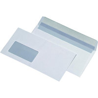 Briefumschläge DIN lang weiß mit Fenster, 1000 Stück