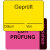 Zweiteilige Kennzeichnungsetiketten, 4 x 3 cm, oberes Etikett ablösbar Version: 03 - Geprüft / zur Prüfung