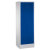 Garderobenschrank, 2 Abteile, auf Sockel, H1800xB610xT500 Version: 2 - Lichtgrau/ Enzianblau