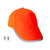 Korntex Warn-Kappe fluoreszierend für Kinder orange Größe einstellbar durch Klettverschluss