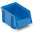 TRESTON Sichtlagerkasten, stapelbar, gewellter Boden, Außenmaß (BxHxT): 14,9 x 10,5 x 19 Version: 06 - blau