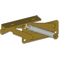 Produktbild zu Gázteleszkópos pad vasalat EW-421, teherbírás 6 kg, horganyzott kék acél