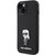 2_Karl Lagerfeld Silikon Ikonik Metal Pin Hülle für iPhone 15 Plus / 14 Plus – Schwarz
