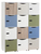 Lockerkast 2 vakken frame wit H 86 cm deur wit