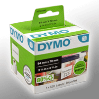 Dymo Etiketten 99015 weiß 54 x 70mm 1 x 320 St.