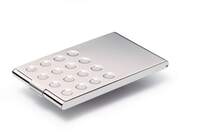 DURABLE Visitenkartenetui BUSINESS CARD BOX CHROME, metallic silber