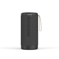 Savio BS-033 portable bluetooth wireless speaker 10W black głośnik 1-drożny Czarny Przewodowy i Bezprzewodowy