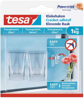 TESA 77735-00000-00 Wandhalterung Indoor Universalhaken Transparent 2 Stück(e)