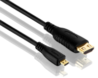 PureLink PI1300-010 HDMI-Kabel 1 m HDMI Typ D (Mikrofon) HDMI Typ A (Standard) Schwarz
