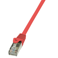 LogiLink 0.5m Cat.5e F/UTP hálózati kábel Vörös 0,5 M Cat5e F/UTP (FTP)