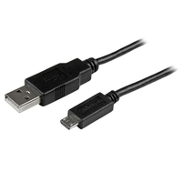 StarTech.com Cavo di sincronizzazione / ricarica USB a Micro USB - Cavo slim per Smartphone A a Micro B -15cm