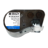 Brady MC-1500-595-GN-WT cinta para impresora de etiquetas Blanco sobre verde