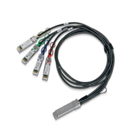 Mellanox Technologies MCP7F00-A002R30N InfiniBand/fibre optic cable 2 M QSFP28 4x SFP28 Fekete