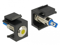DeLOCK 86462 kabel-connector Keystone LED Zwart, Blauw, Roestvrijstaal, Geel