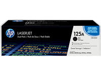HP 125A 2-pack Black Original LaserJet Toner Cartridges