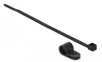 DeLOCK 18868 kabelbinder Screw mount cable tie Nylon Zwart 10 stuk(s)