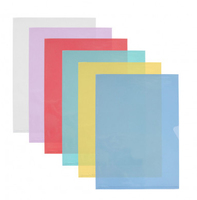 Oxford 100210764 fichier PVC Bleu, Vert, Violet, Rouge, Transparent, Jaune A4