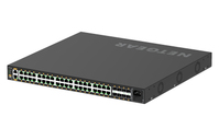 NETGEAR GSM4248P-100EUS łącza sieciowe Zarządzany L2/L3/L4 Gigabit Ethernet (10/100/1000) Obsługa PoE Czarny