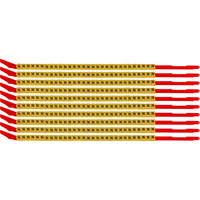 Brady SCNG-10-N kábeljelölő Fekete, Sárga Nejlon 300 dB
