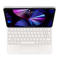 Apple MJQJ3F/A Tastatur für Mobilgeräte Weiß AZERTY Französisch