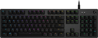 Logitech G G512 CARBON LIGHTSYNC RGB Mechanical Gaming Keyboard with GX Red switches toetsenbord USB Engels Koolstof