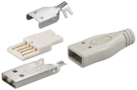 Goobay 12025 Drahtverbinder USB Type-A Grau