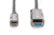 Digitus AK-330150-150-S video kabel adapter 15 m USB Type-C HDMI Zwart