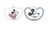 NUK Disney Mickey Mouse Klassieke speen Orthodontisch Silicone Grijs, Wit